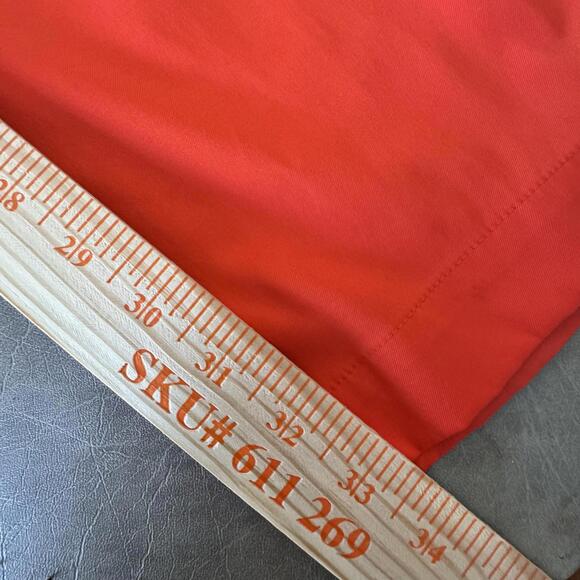 Nike Golf Pants Mens 38x33 Red/Orange Dri-FIT Stretch Flat Front Performance - Picture 13 of 16